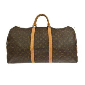 LOUIS VUITTON KEEPALL 55 TRAVEL HANDBAG MONOGRAM M41424 YQ03961 BN01